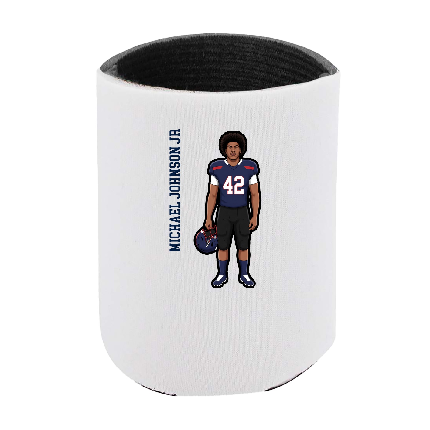 Can Holder — Name Vertical in White