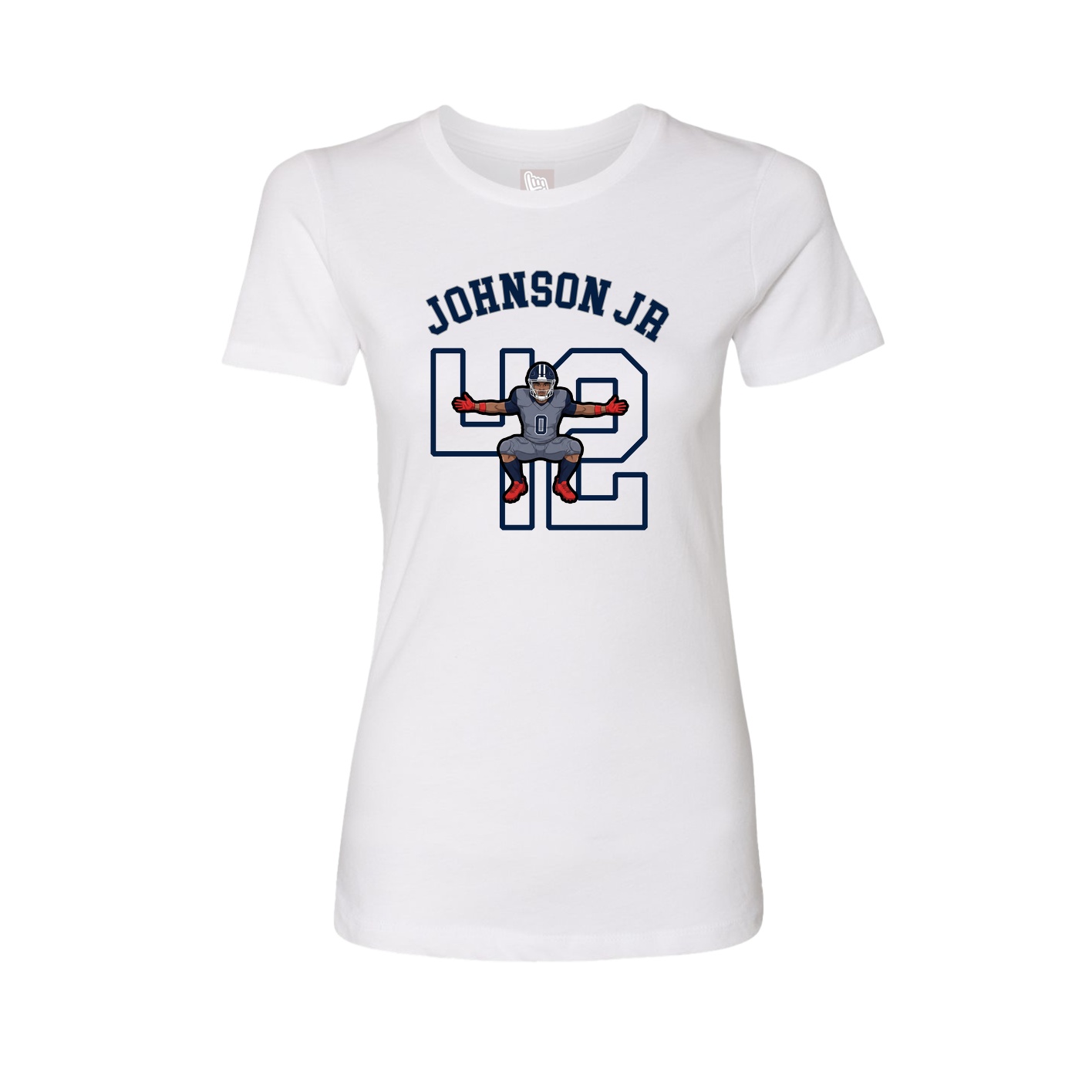 Fitted Women's Tee — Shirsey Arch in White