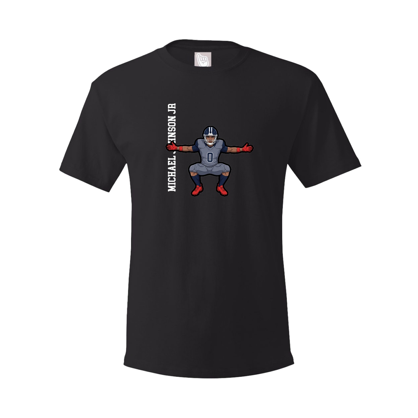 Youth Tee — Name Vertical in Black