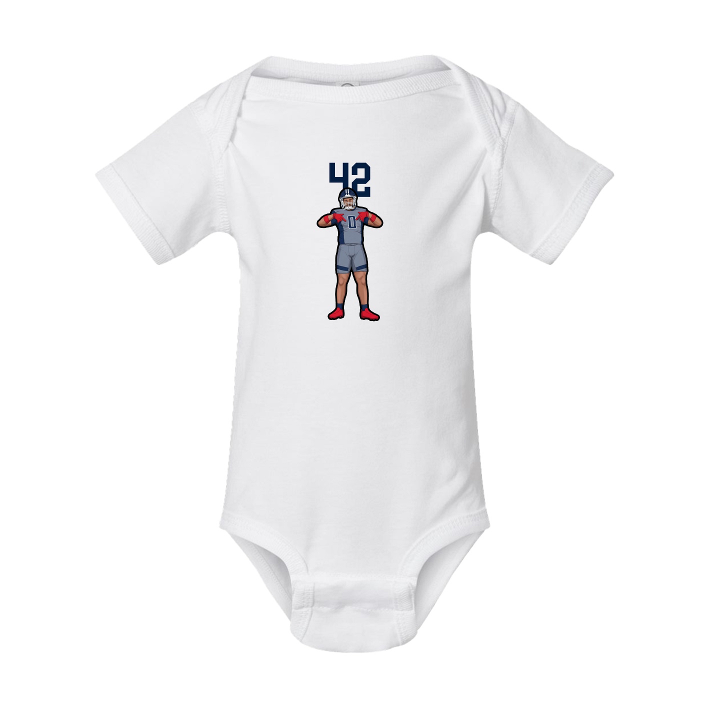 Baby Onesie — Number Top in White