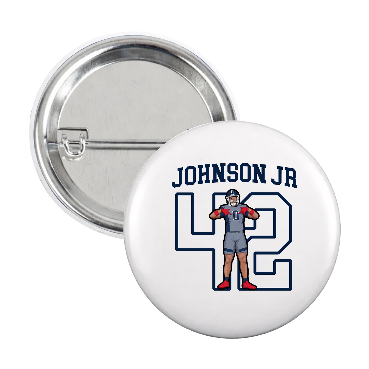 Game Day Button — Shirsey in White