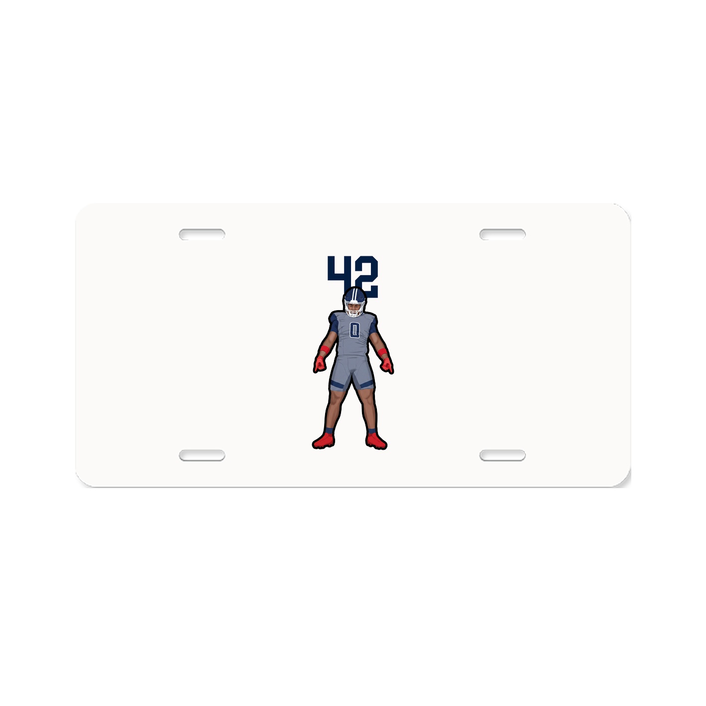 License Plate — Number Top in Classic