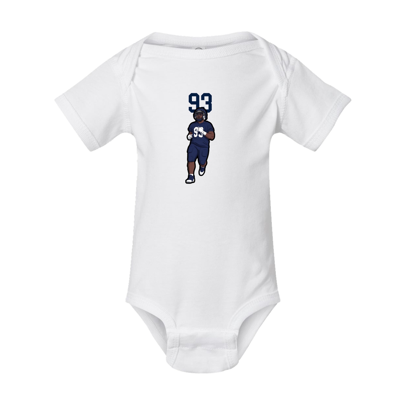 Baby Onesie — Number Top in White