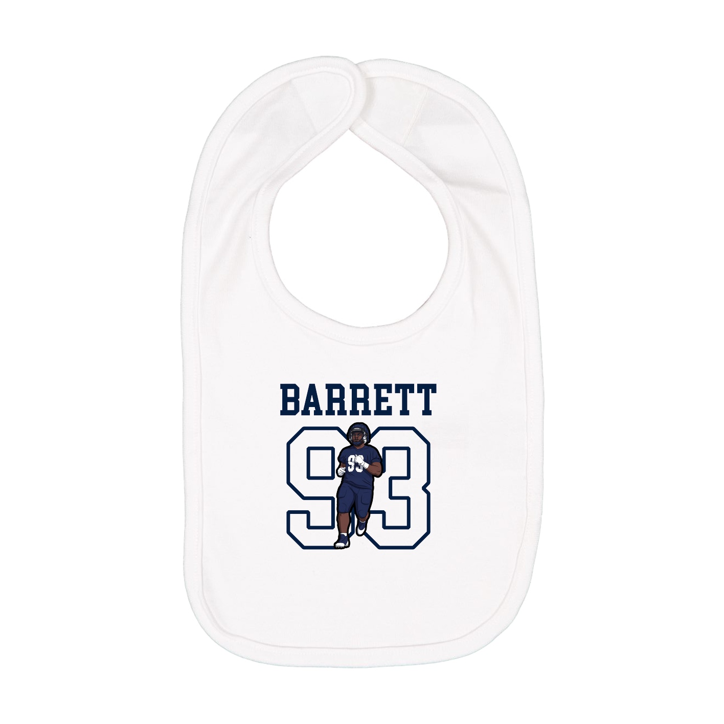 Infant Bib — Shirsey in White