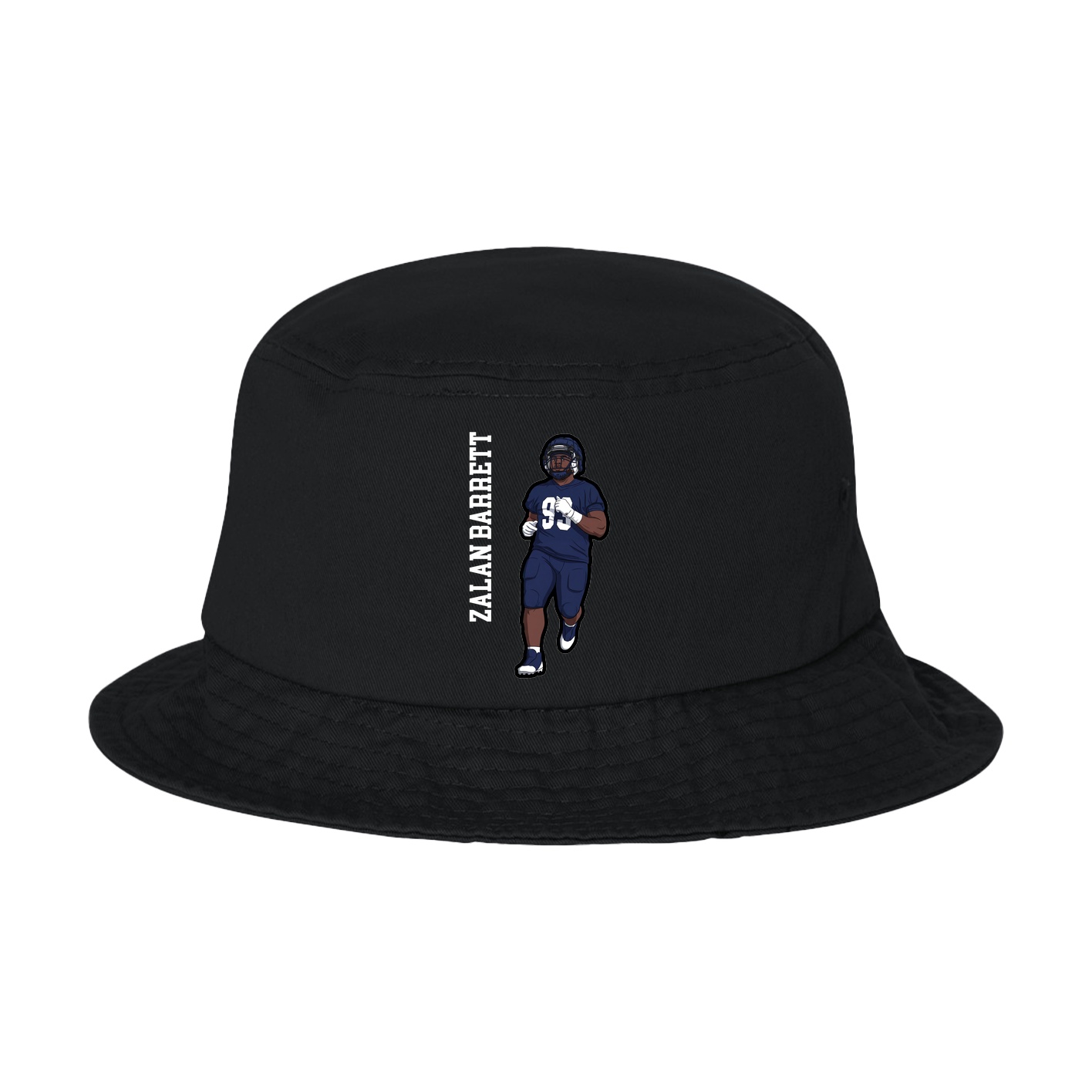 Bucket Cap — Name Vertical in Black