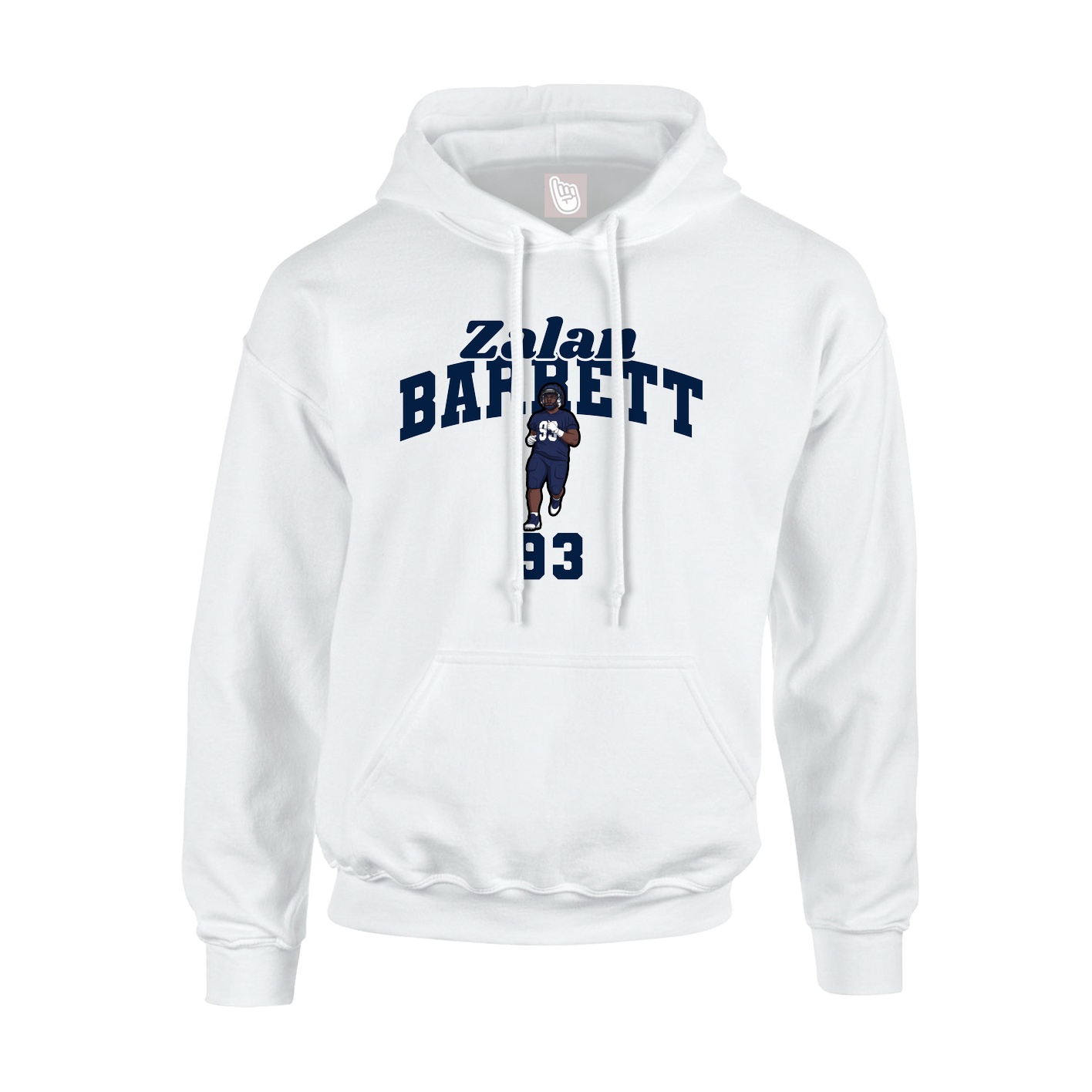 Hoodie — Signature Arch in White