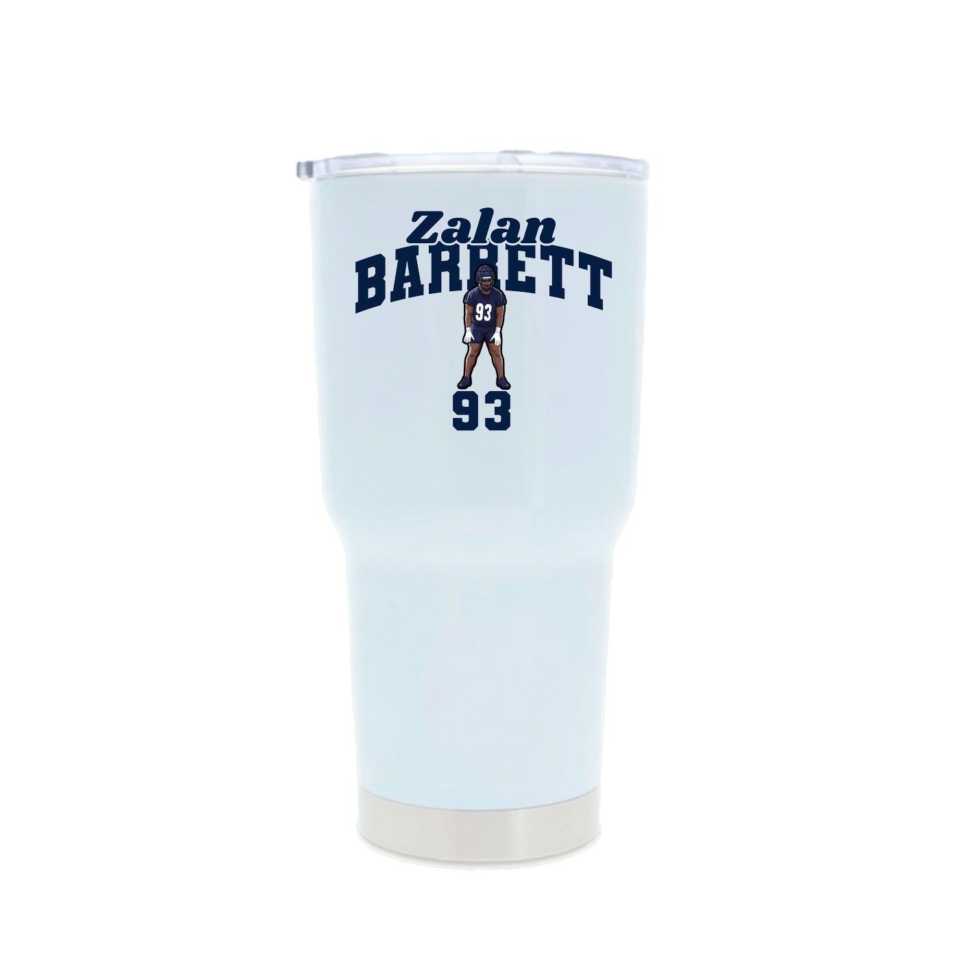 30oz Stainless Steel Tumbler — Signature Arch in White