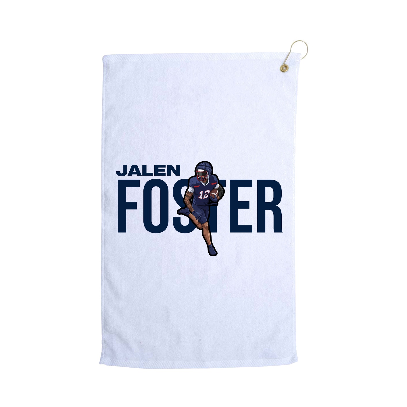Golf Towel — Player Name in White