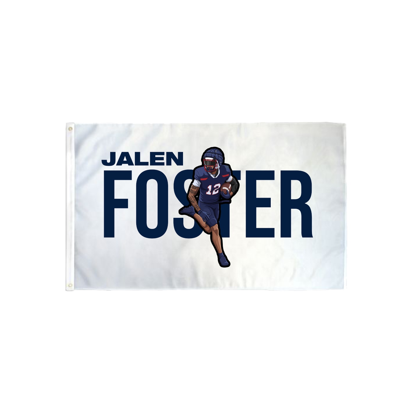 3x5 Flag — Player Name in Classic