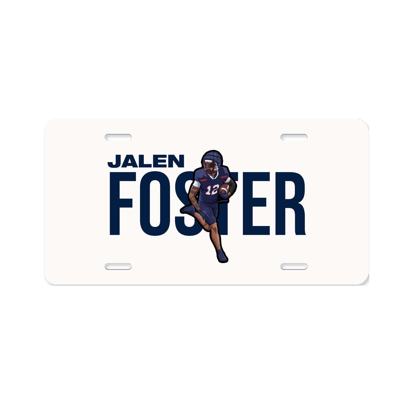 License Plate — Player Name in Classic