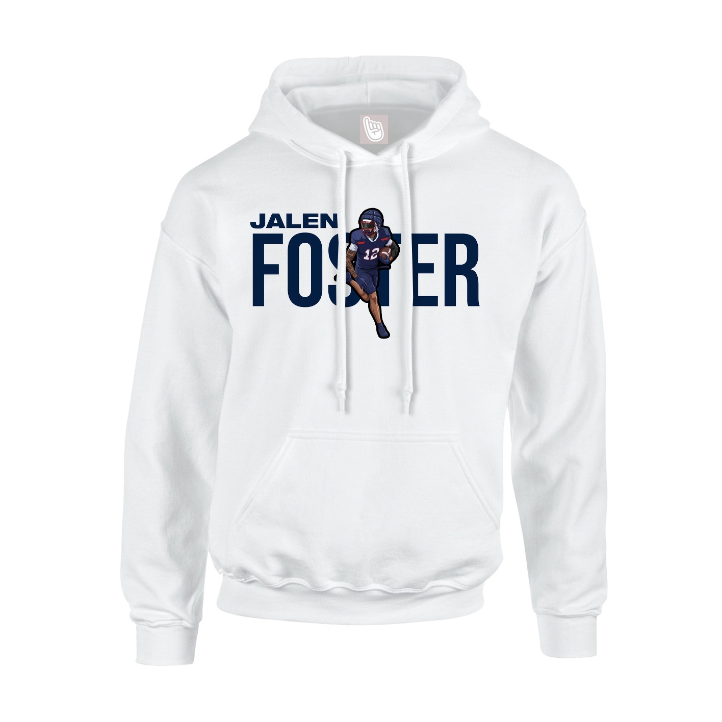 Hoodie — Player Name in White