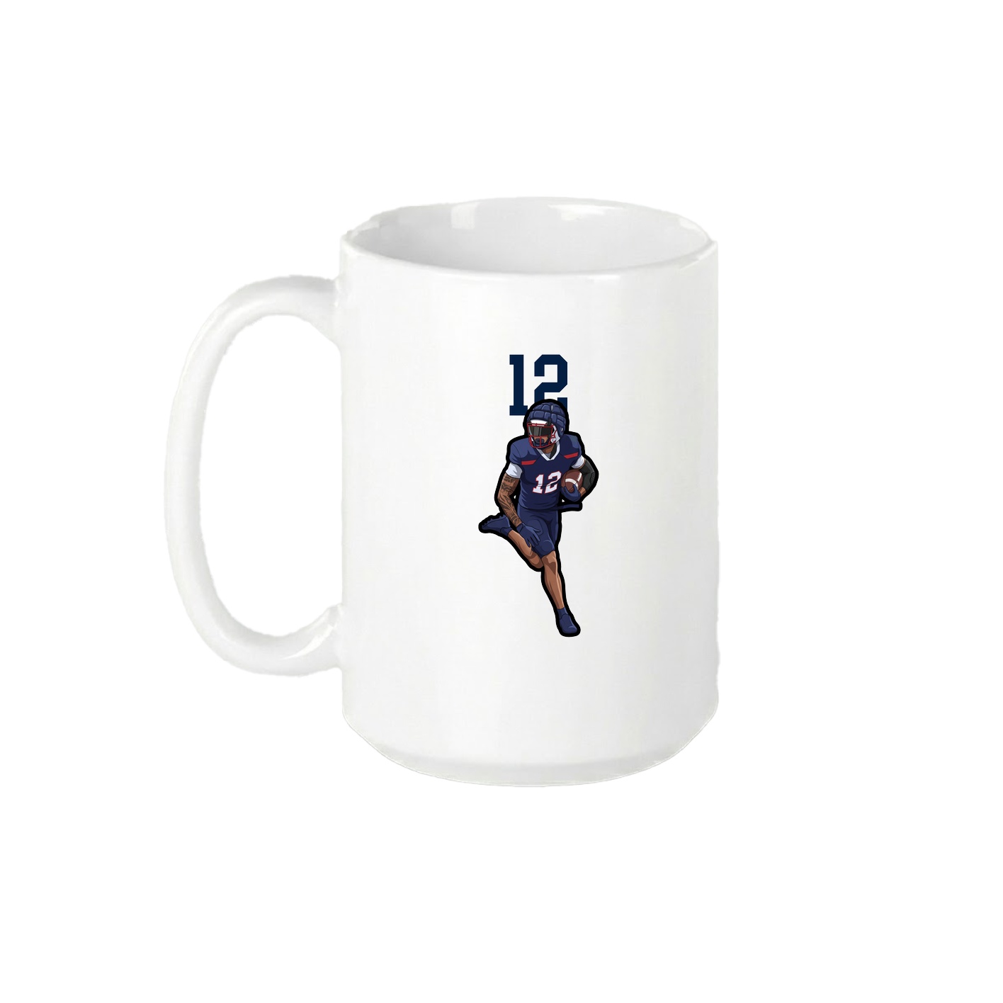 15oz Coffee Mug — Number Top in White