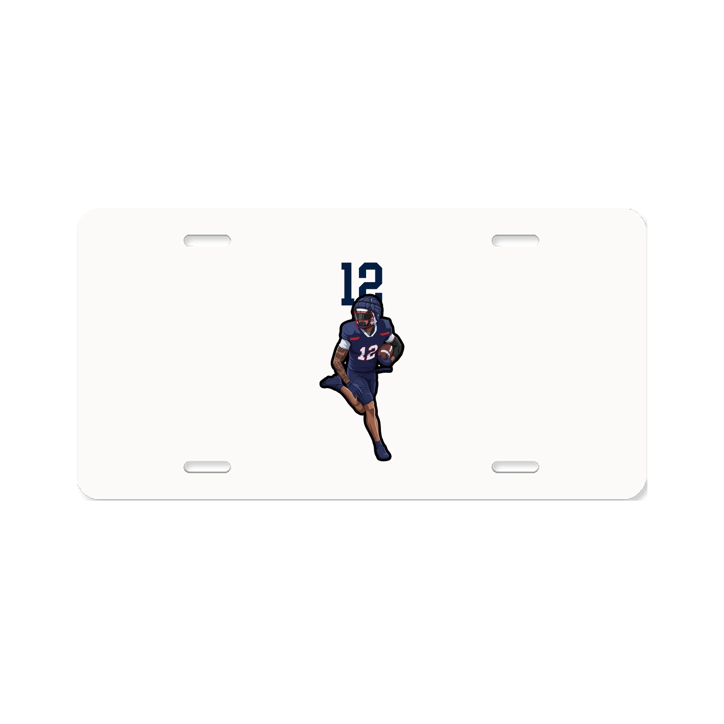 License Plate — Number Top in Classic