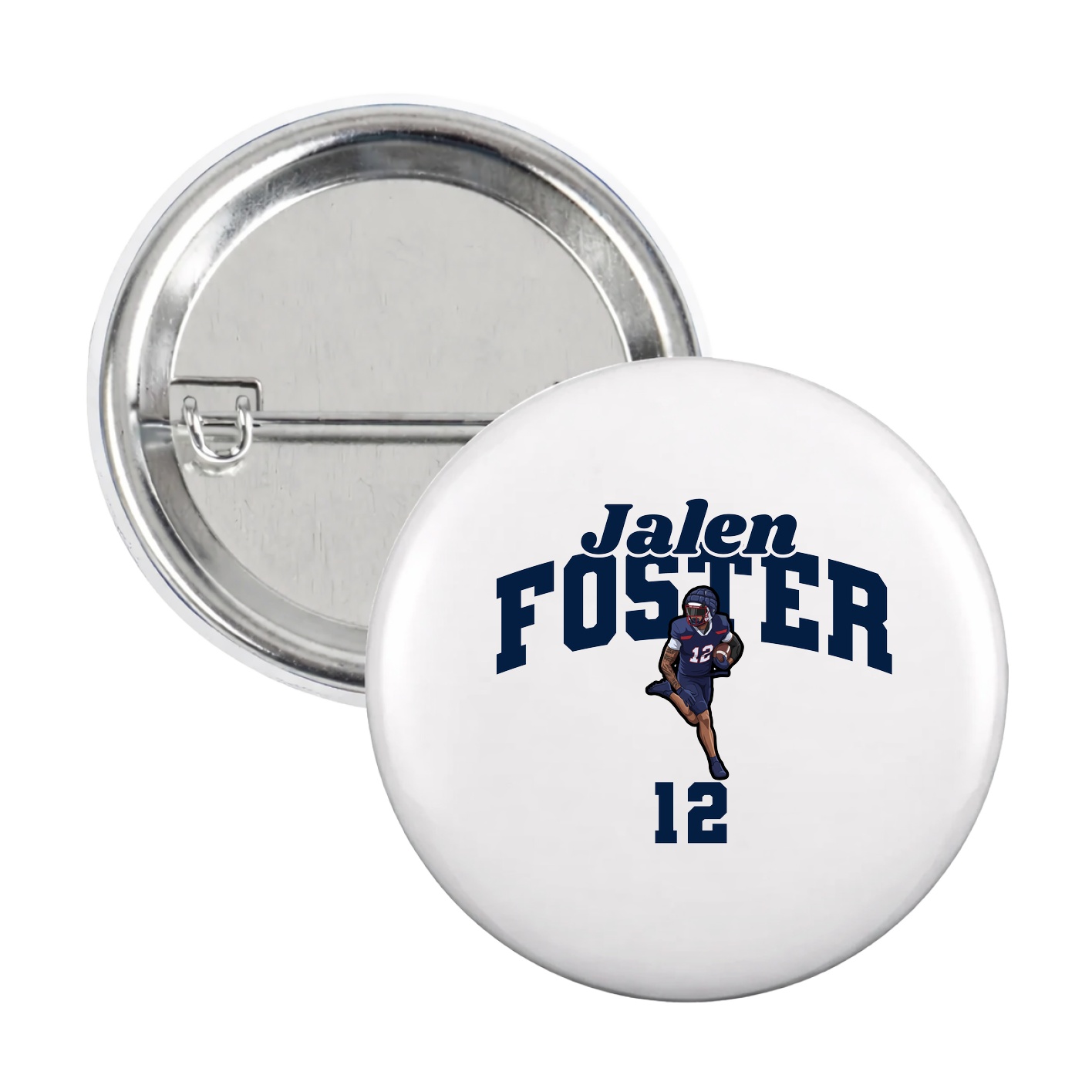 Game Day Button — Signature Arch in White