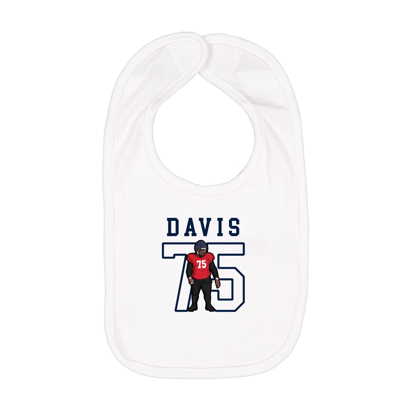 Infant Bib — Shirsey in White