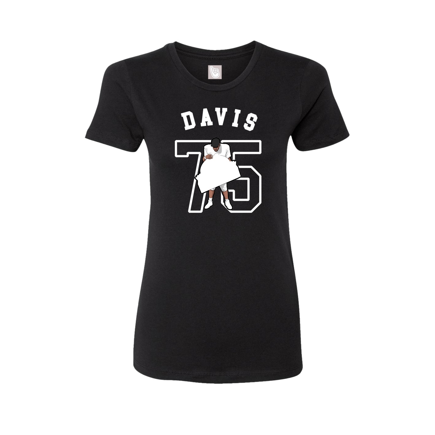 Fitted Women's Tee — Shirsey Arch in Black
