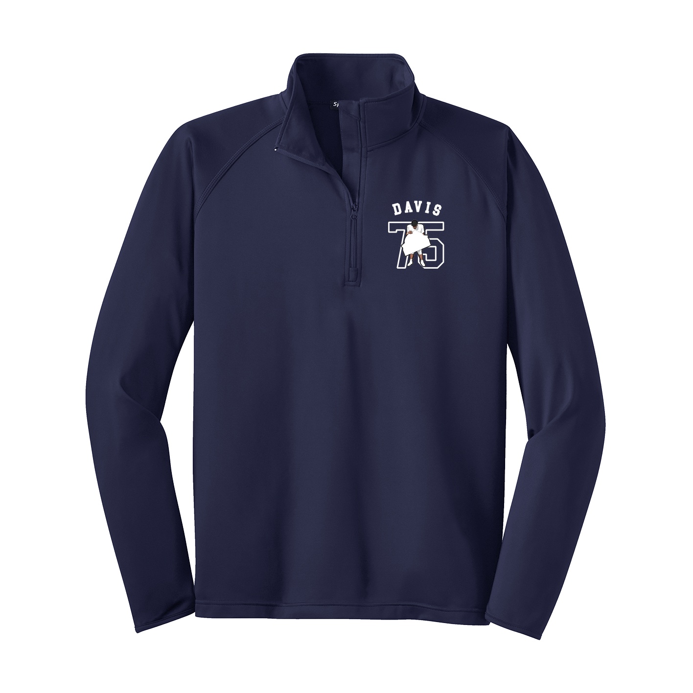 Q-Zip Pullover — Shirsey Arch in Navy