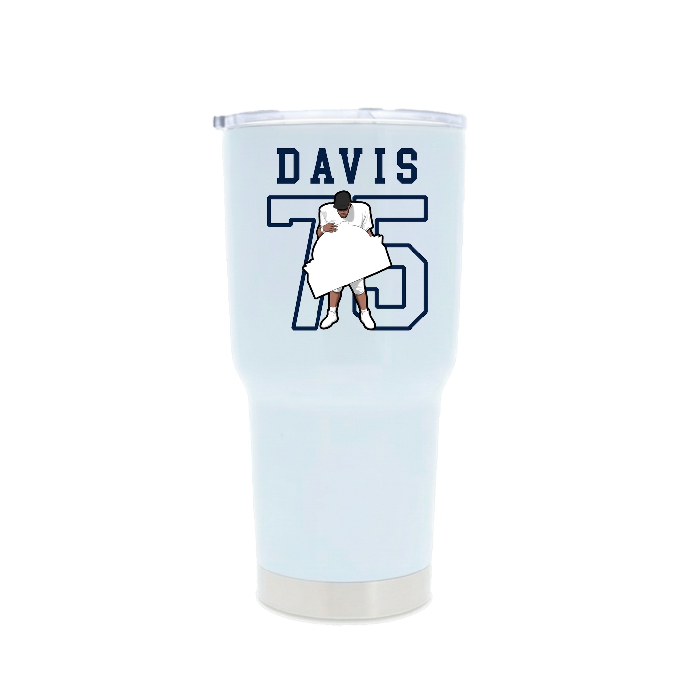 30oz Stainless Steel Tumbler — Shirsey in White