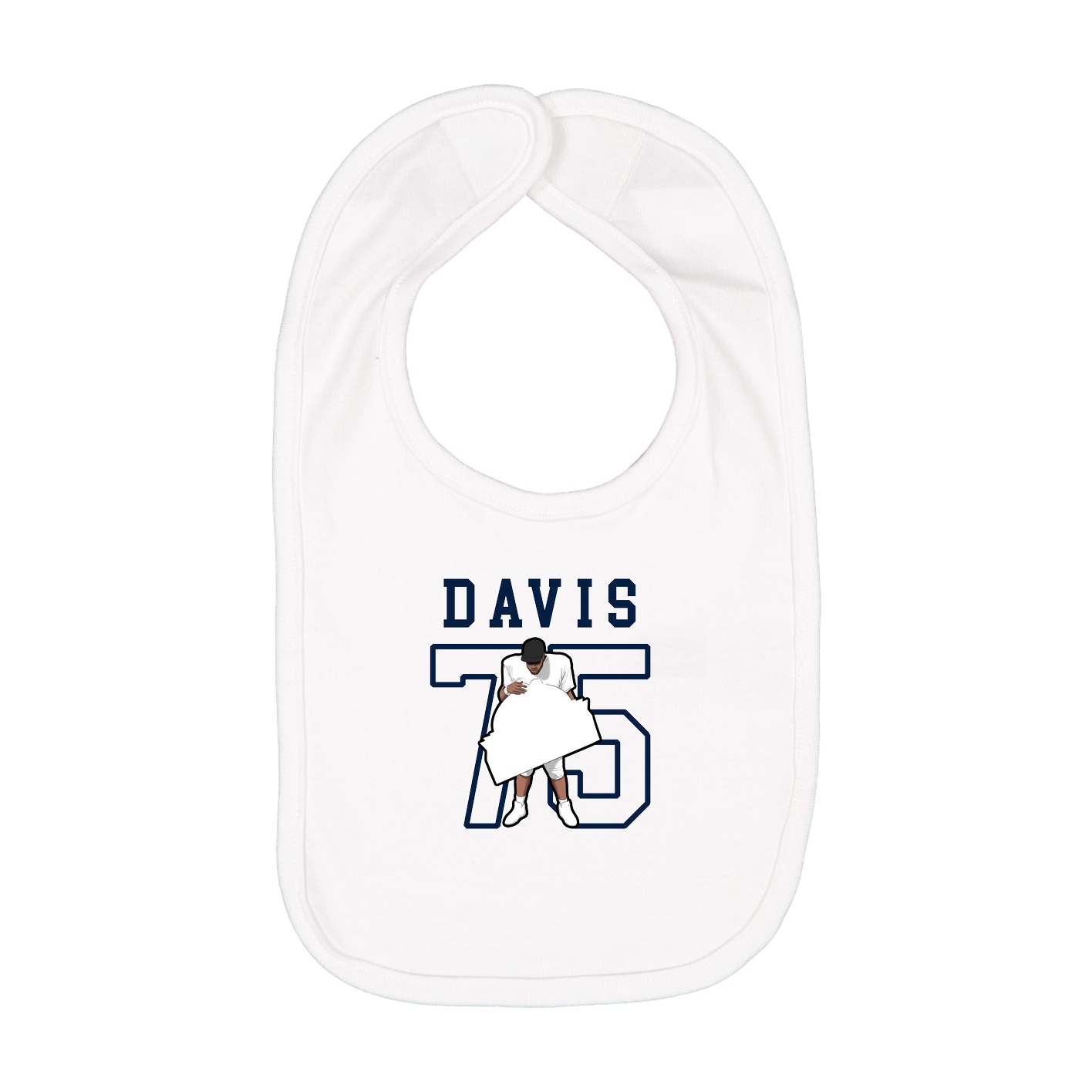 Infant Bib — Shirsey in White