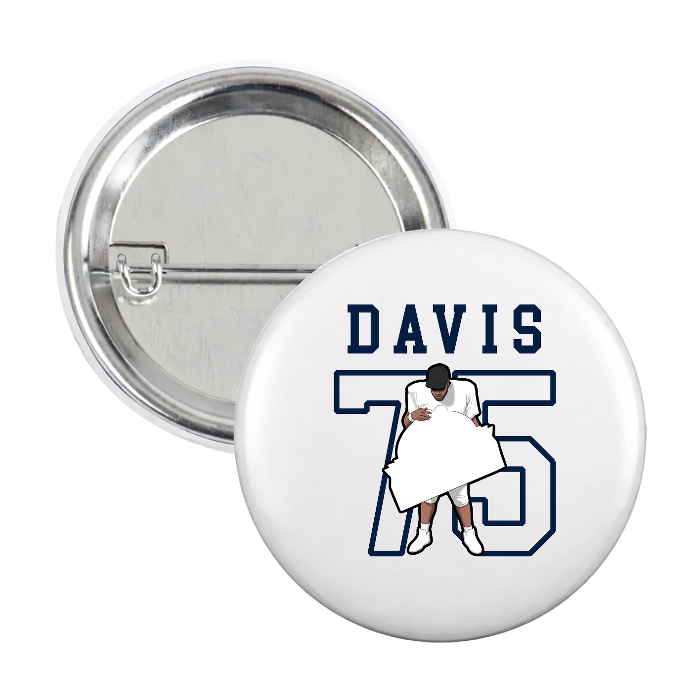 Game Day Button — Shirsey in White
