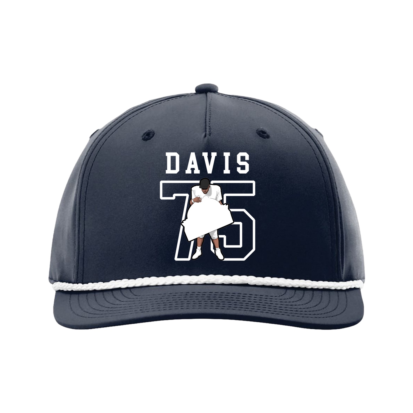 Five-Panel Classic Rope Cap — Shirsey in Navy