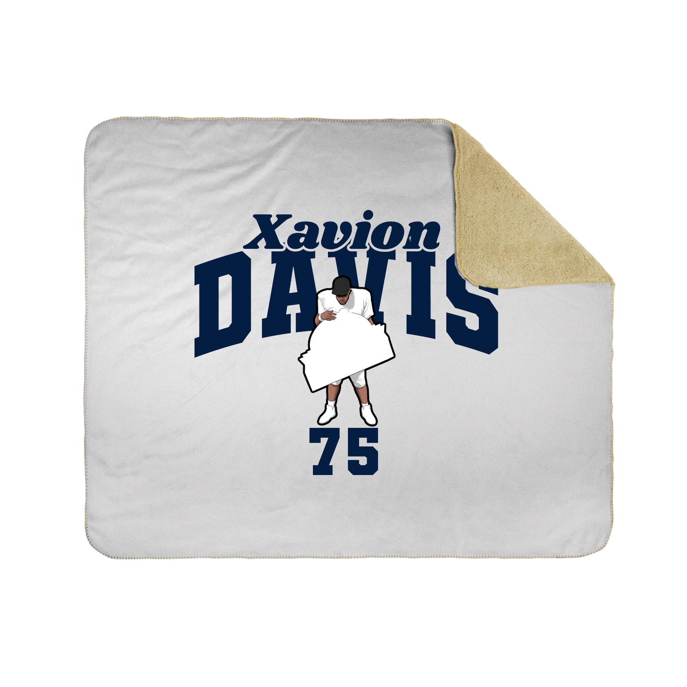Throw Blanket — Signature Arch in White