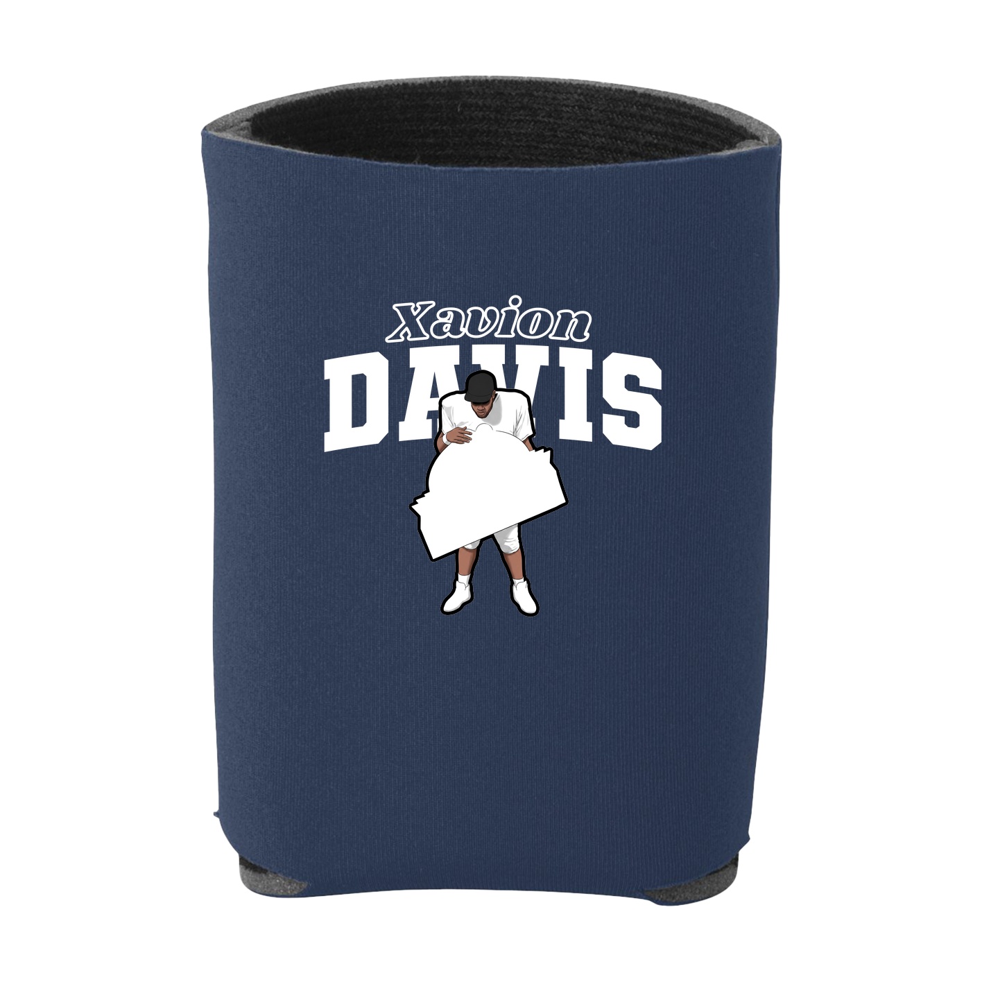 Can Holder — Name Arch in Navy
