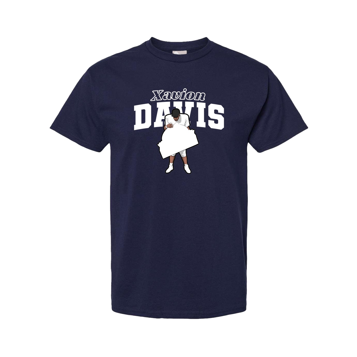 Youth Tee — Name Arch in Navy