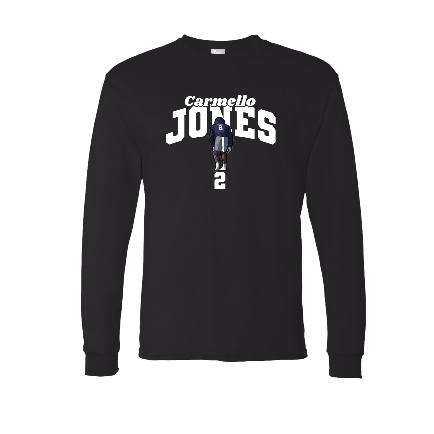 Long Sleeve Tee — Signature Arch in Black