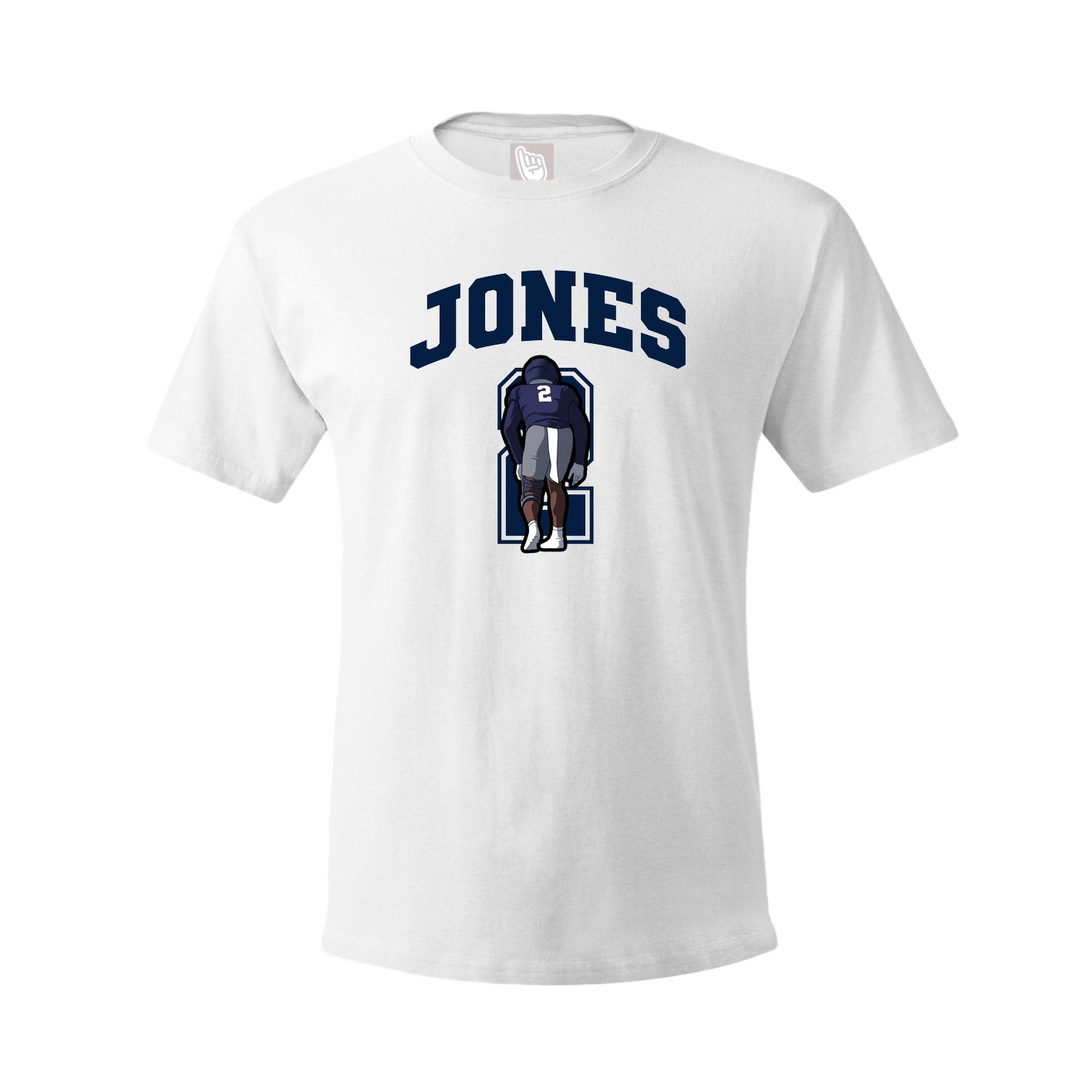 Youth Tee — Number in White