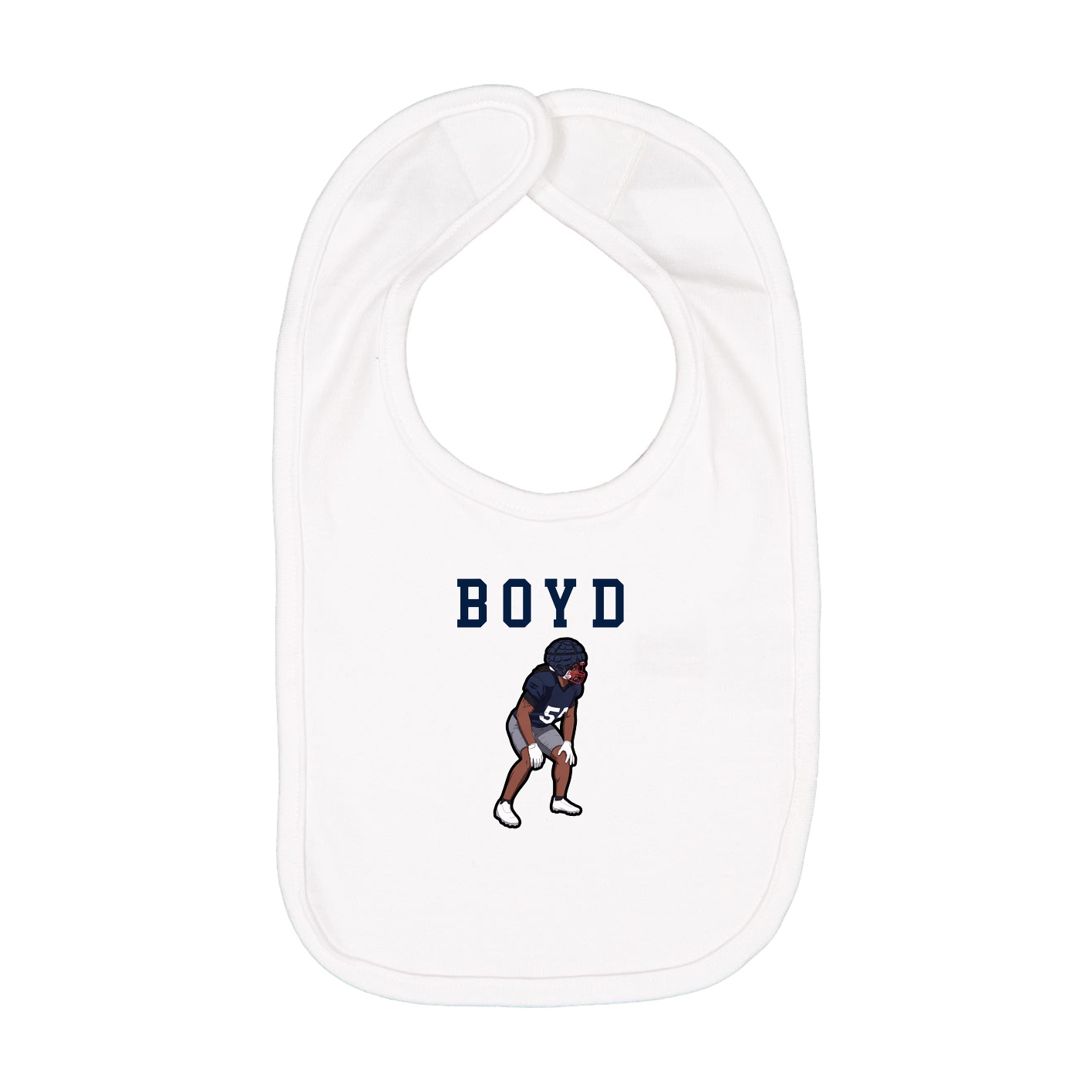 Infant Bib — Shirsey in White