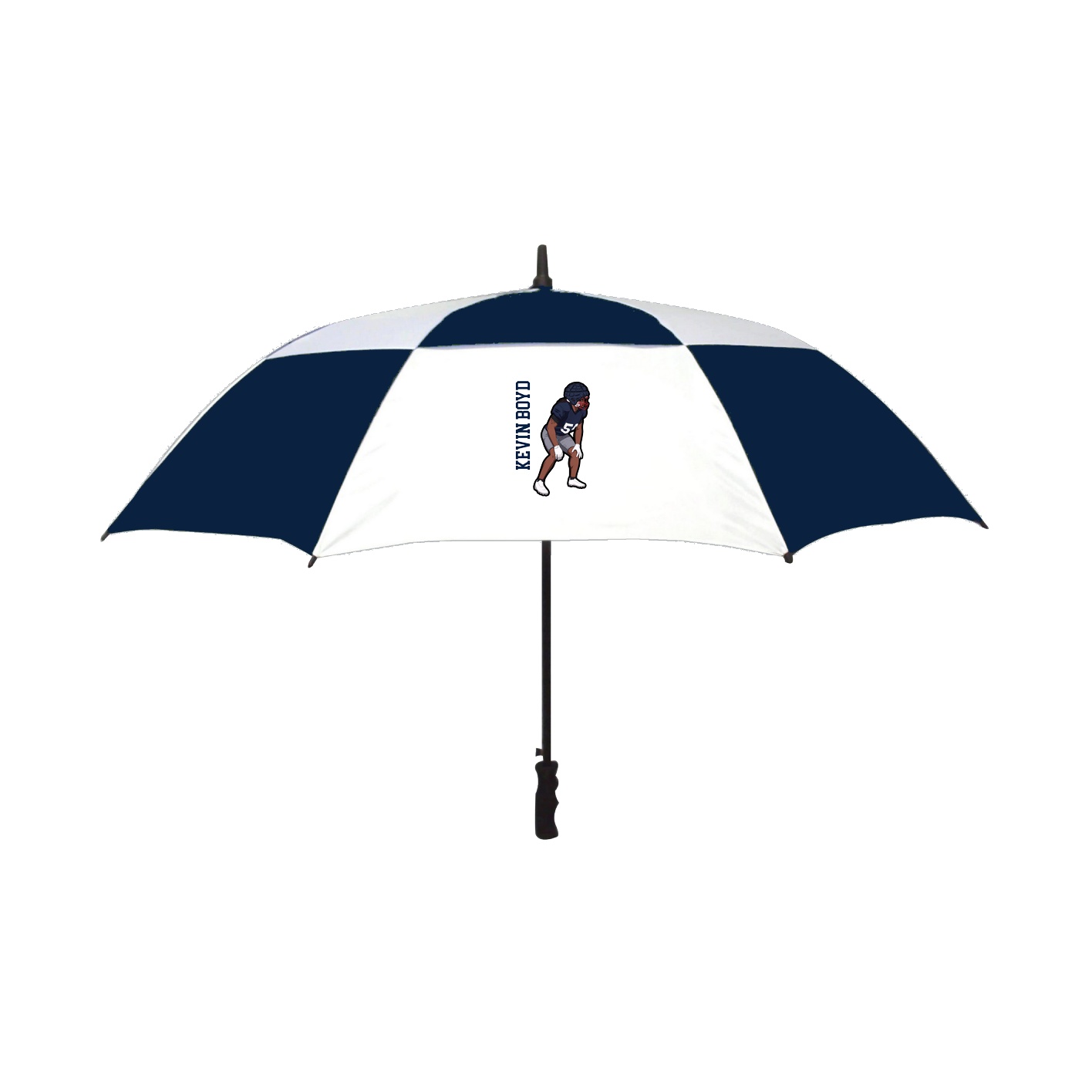Golf Umbrella — Name Vertical in Navy