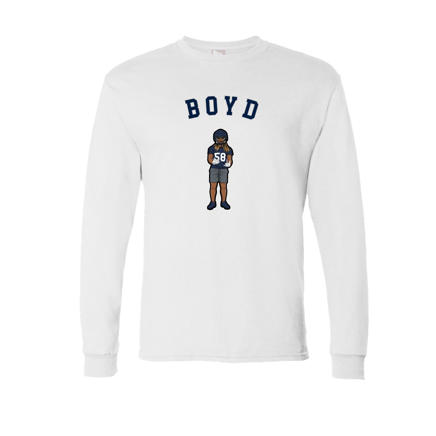 Long Sleeve Tee — Shirsey Arch in White
