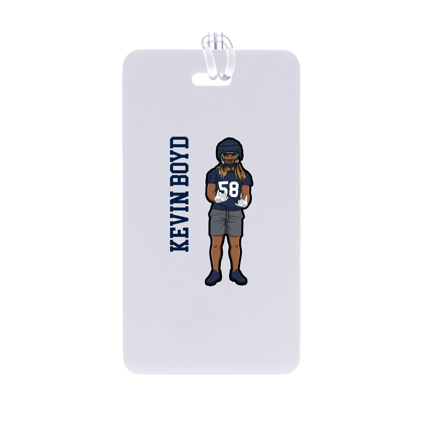Bag Tag — Name Vertical in Classic