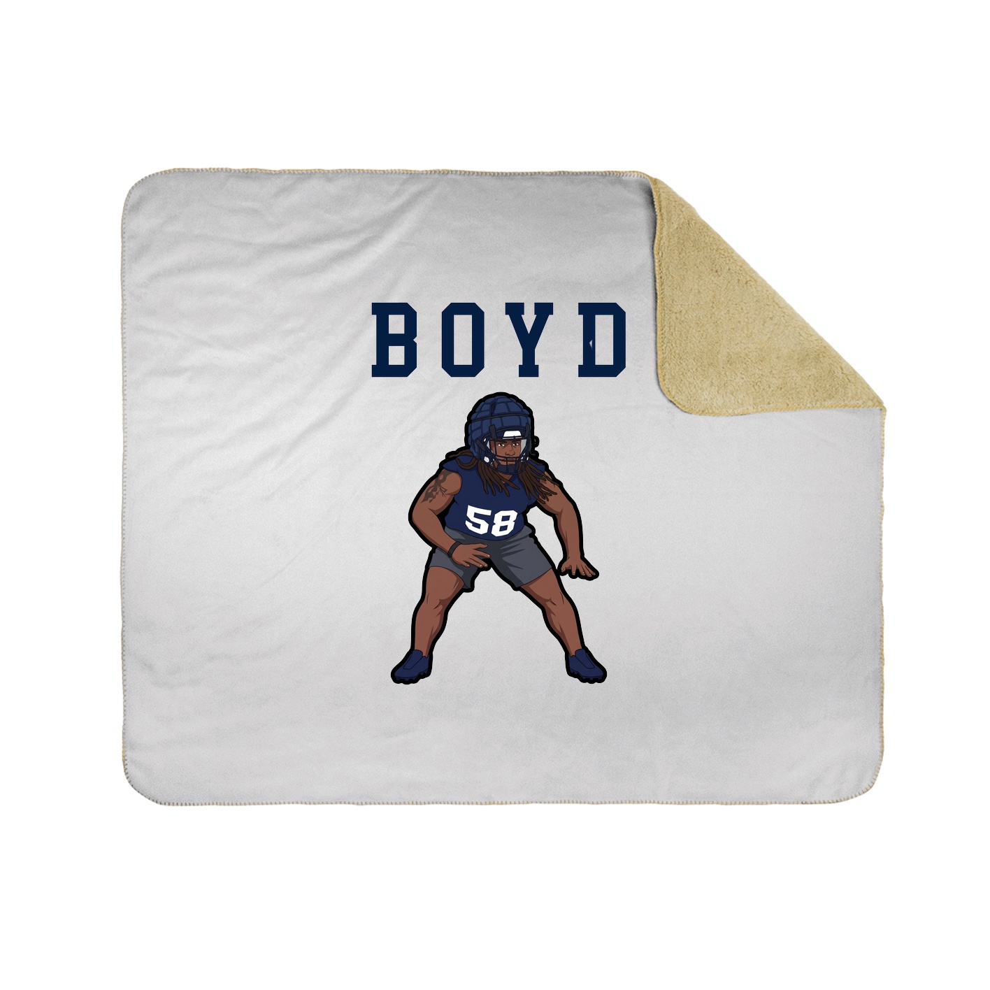Throw Blanket — Shirsey in White