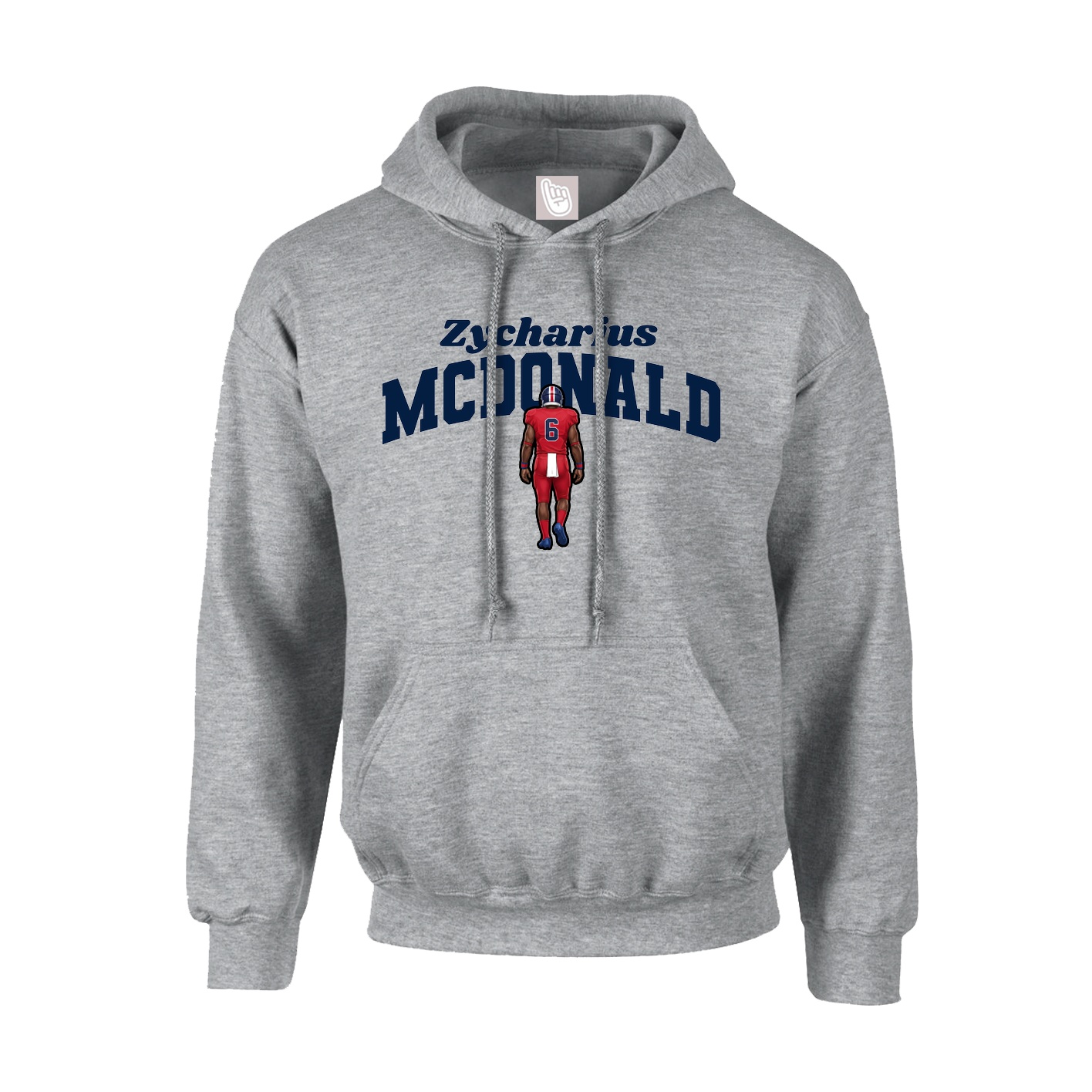 Hoodie — Signature Arch in Grey