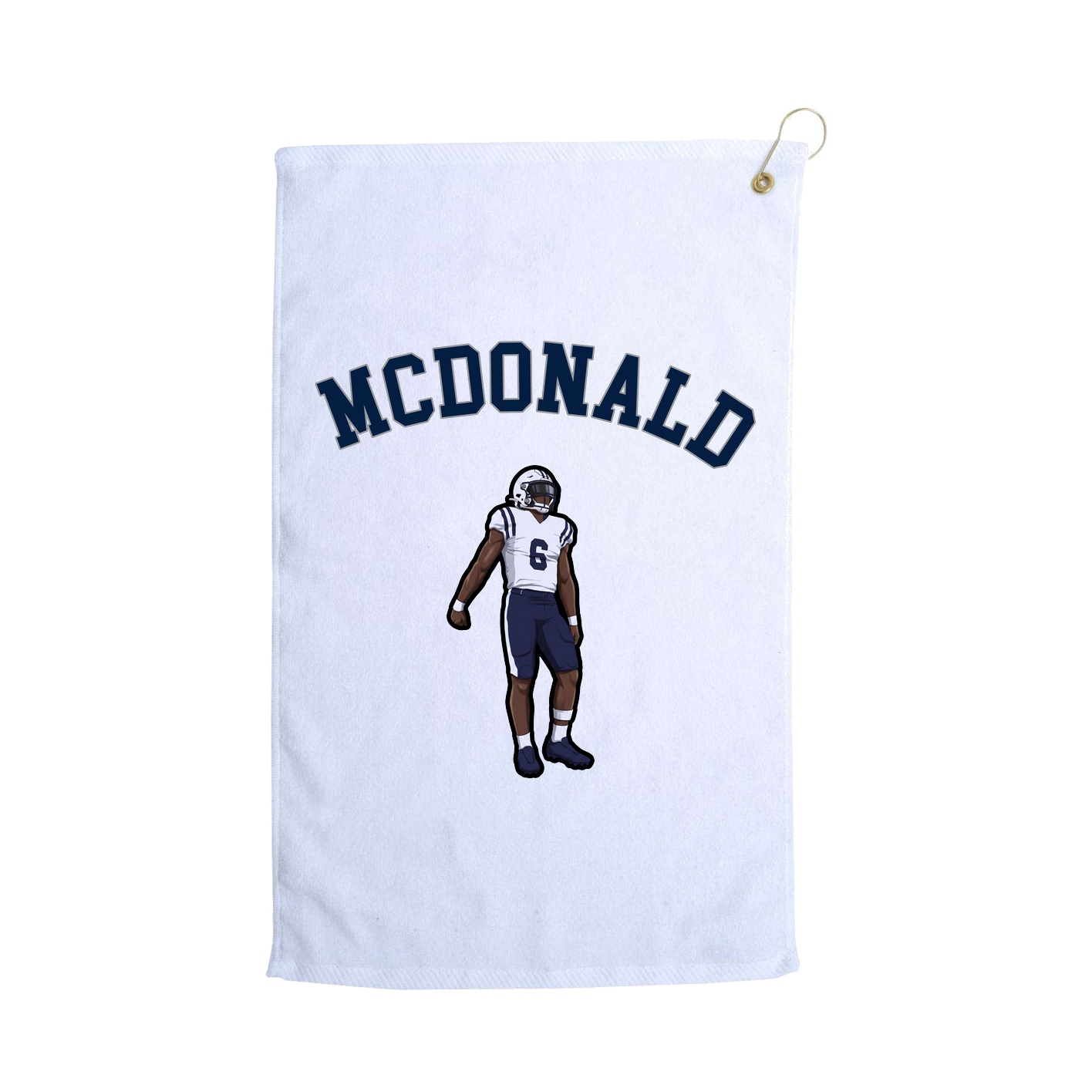 Golf Towel — Shirsey Arch in White