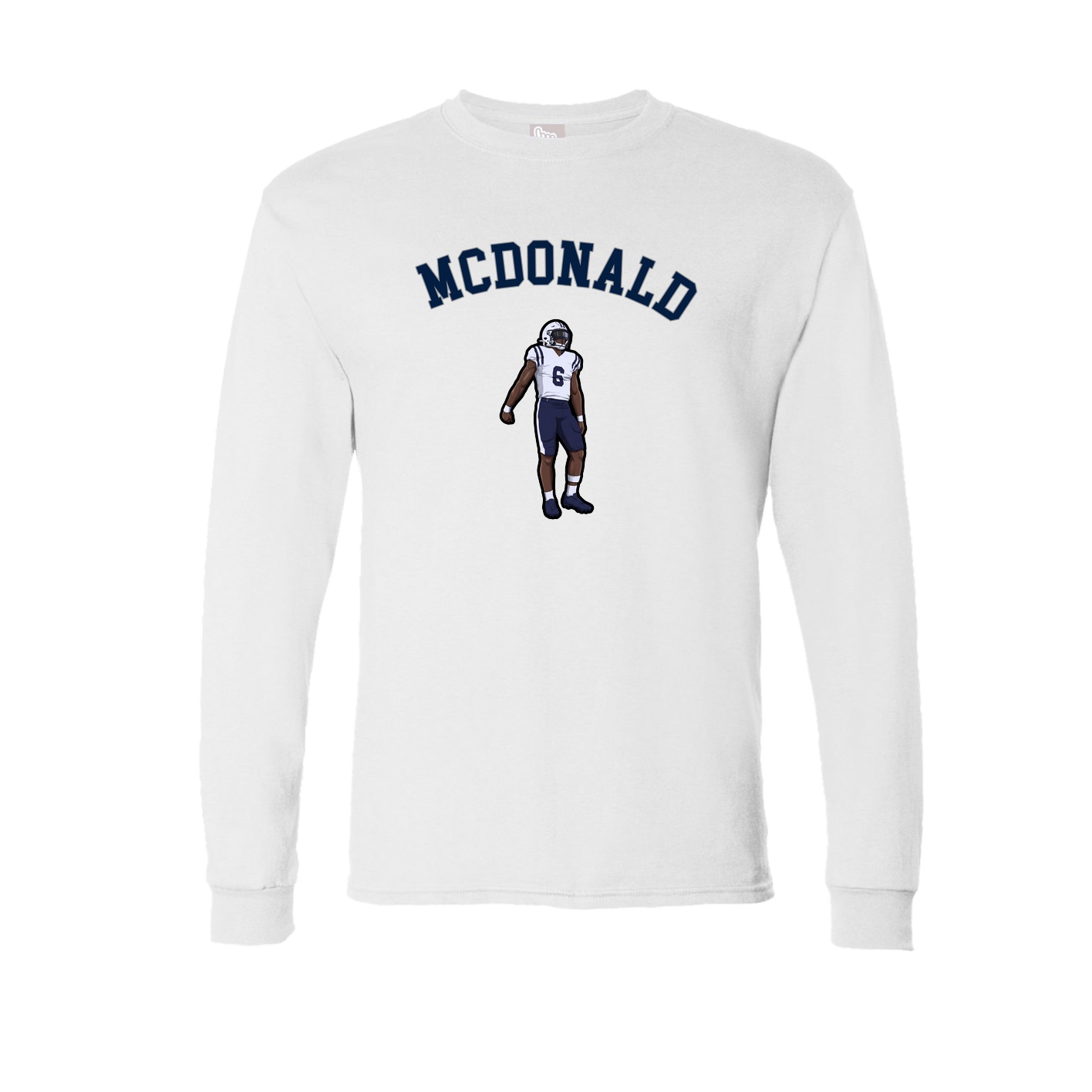 Long Sleeve Tee — Shirsey Arch in White