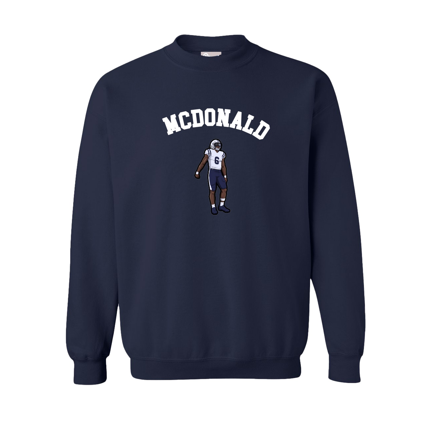 Fleece Crew — Shirsey Arch in Navy