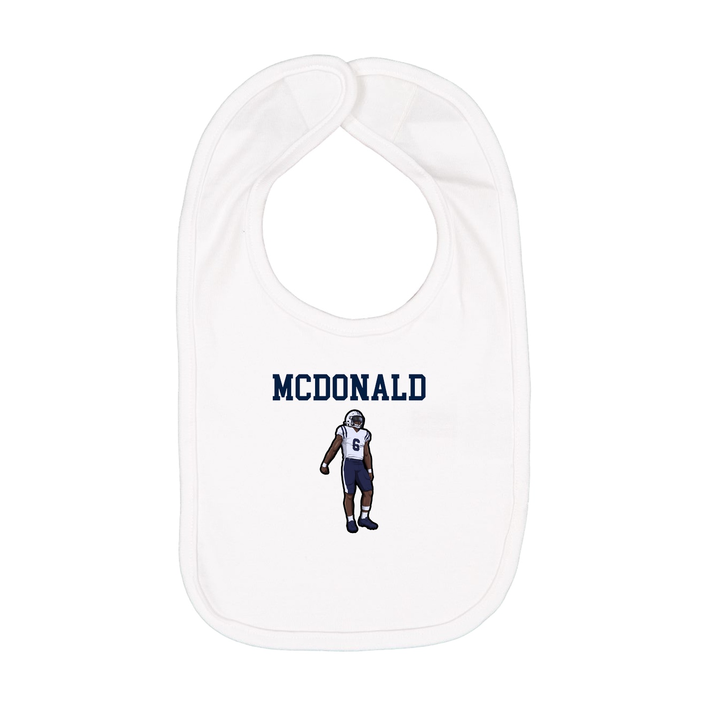 Infant Bib — Shirsey in White