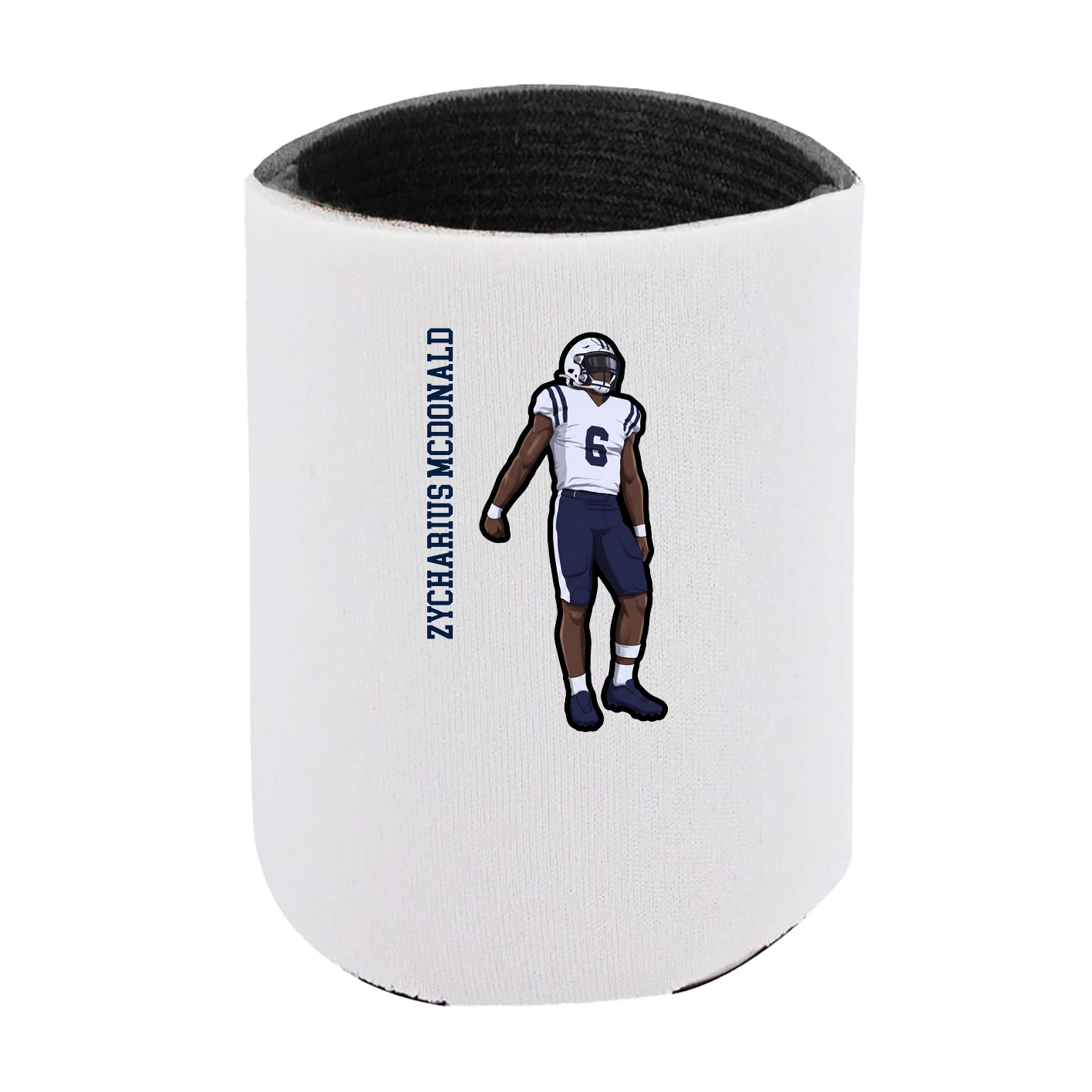 Can Holder — Name Vertical in White