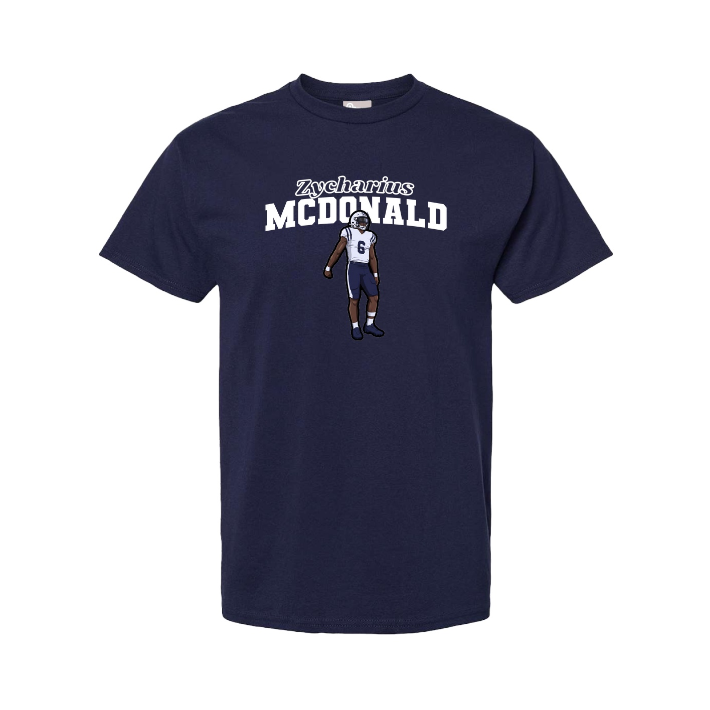 Youth Tee — Name Arch in Navy