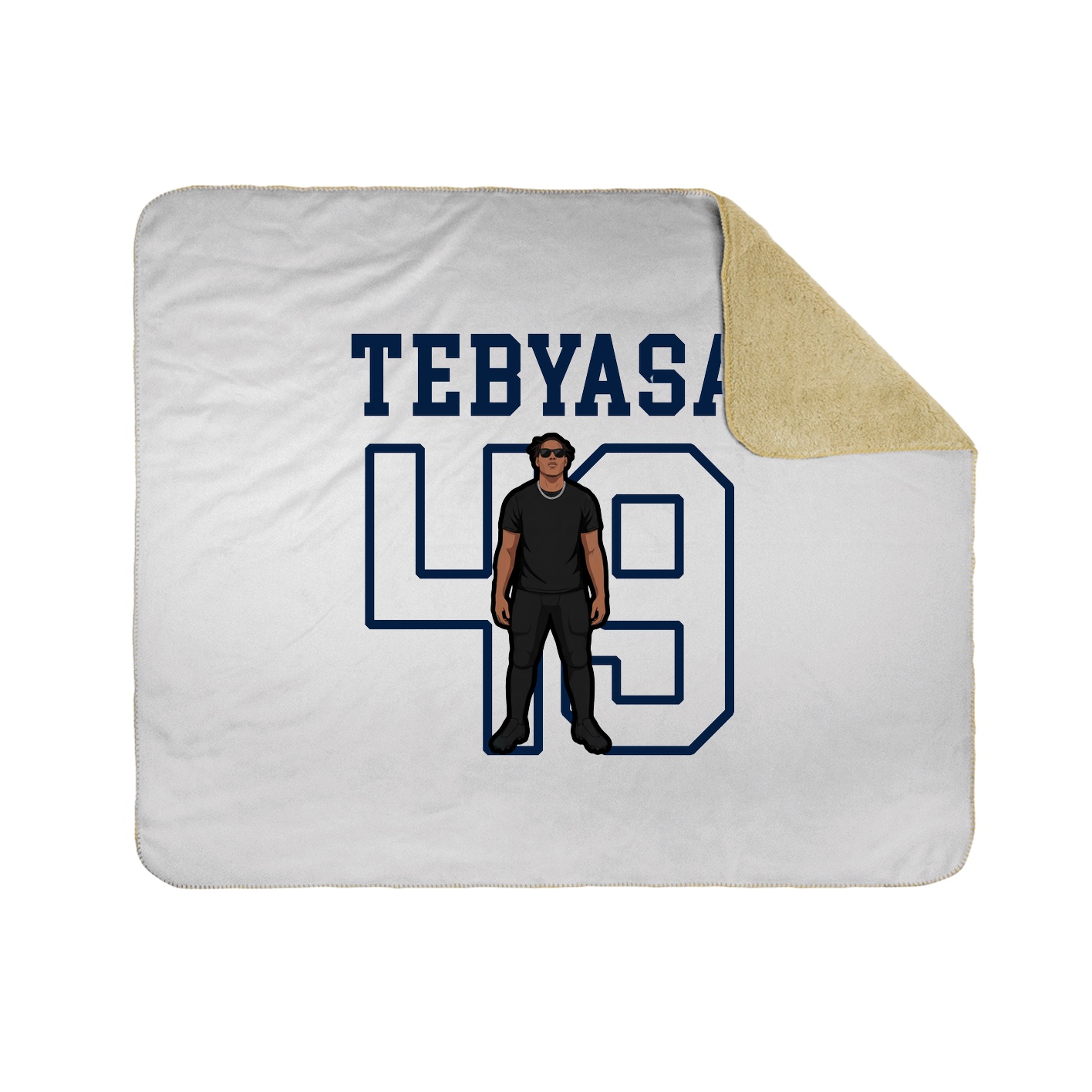 Throw Blanket — Shirsey in White