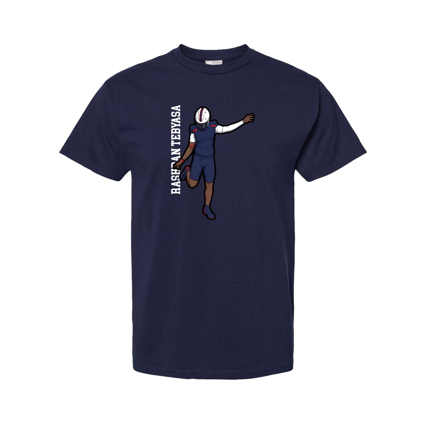 Youth Tee — Name Vertical in Navy
