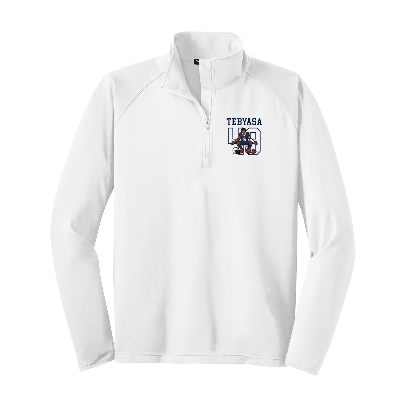 Q-Zip Pullover — Shirsey in White