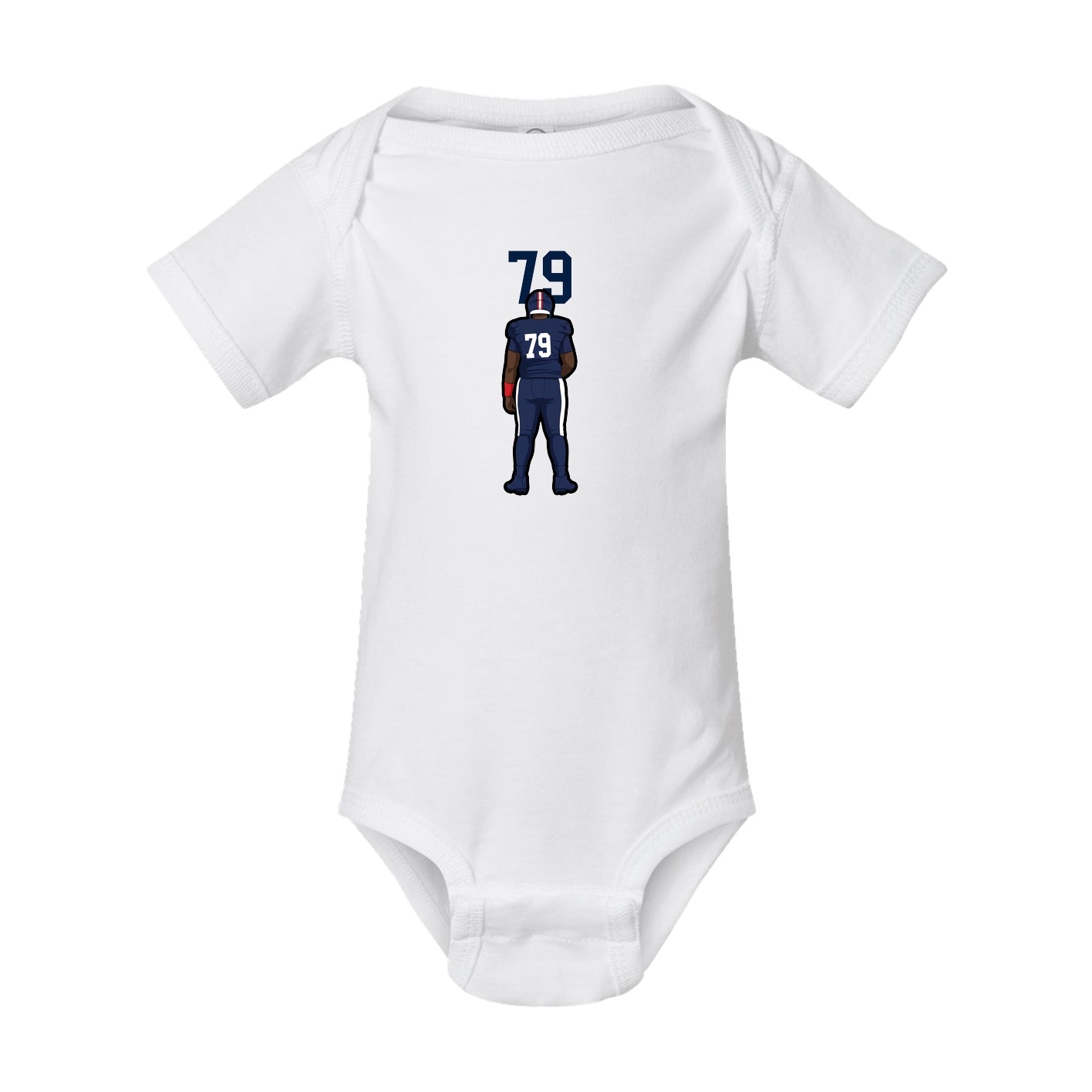 Baby Onesie — Number Top in White