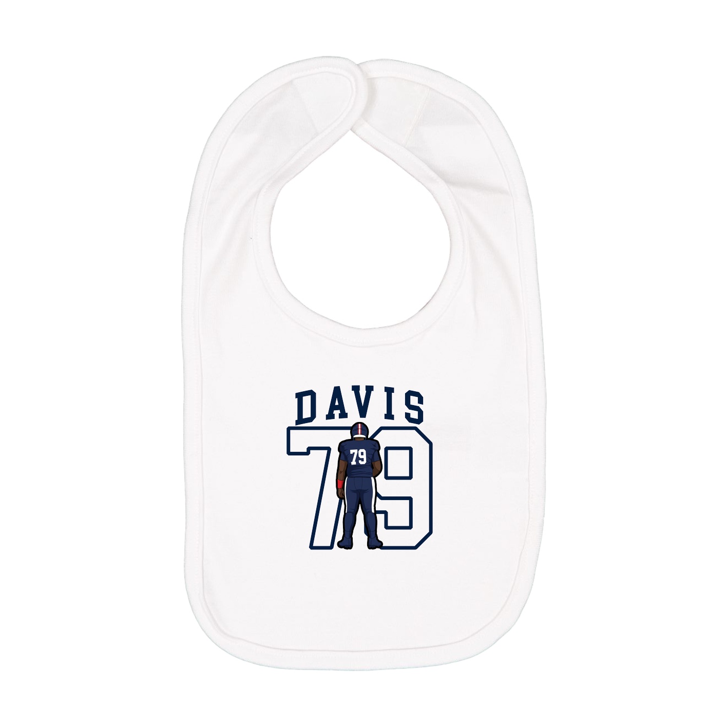 Infant Bib — Shirsey in White