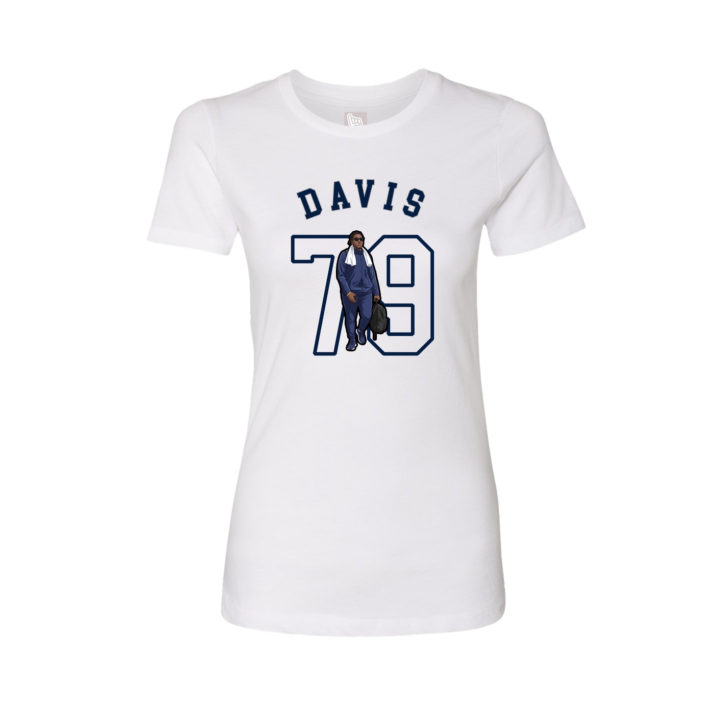 Fitted Women's Tee — Shirsey Arch in White