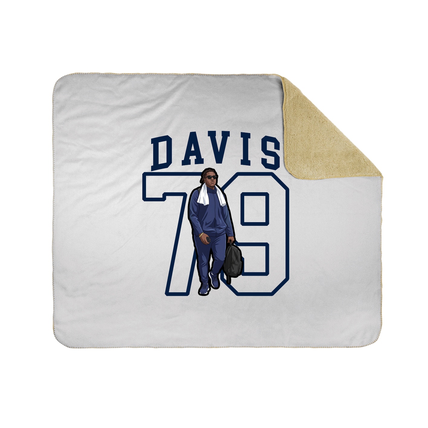 Throw Blanket — Shirsey in White