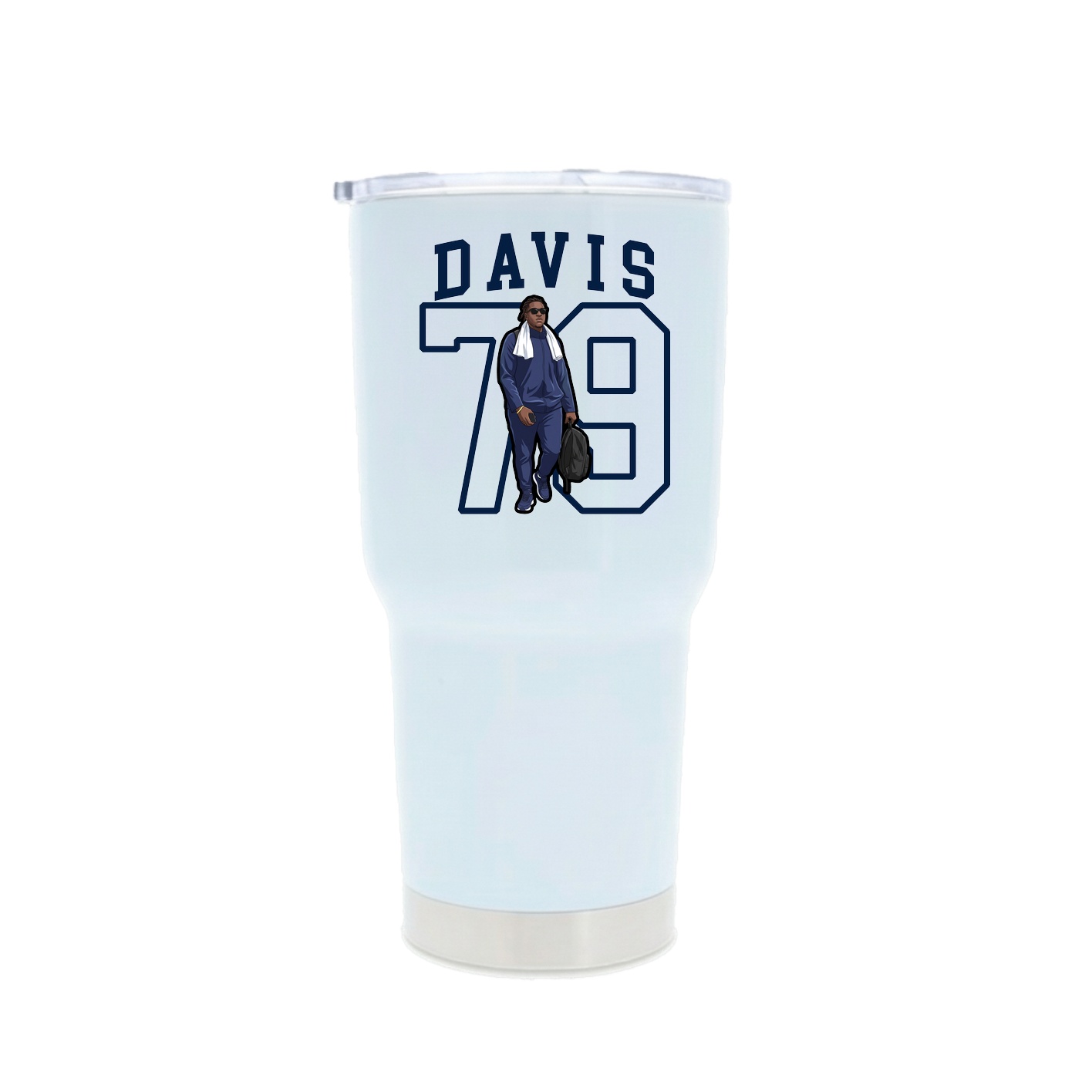 30oz Stainless Steel Tumbler — Shirsey in White